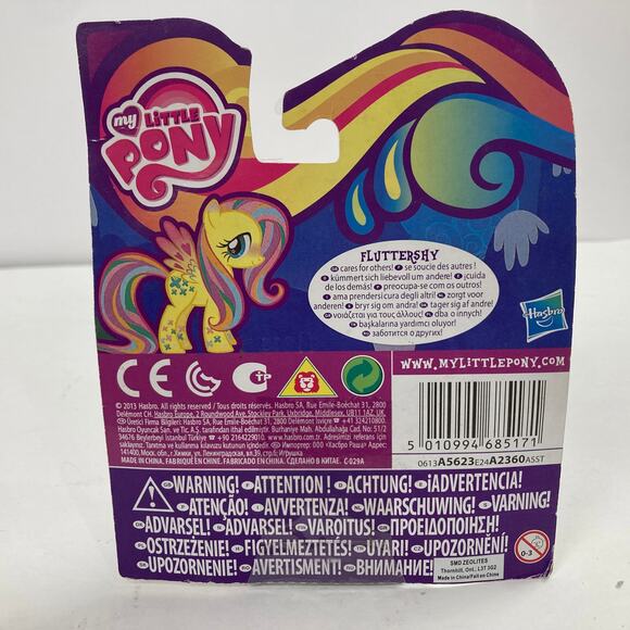 My Little Pony G4 Fluttershy Rainbow Power Brushable Neon MLP Hasbro Figure - Picture 4 of 6